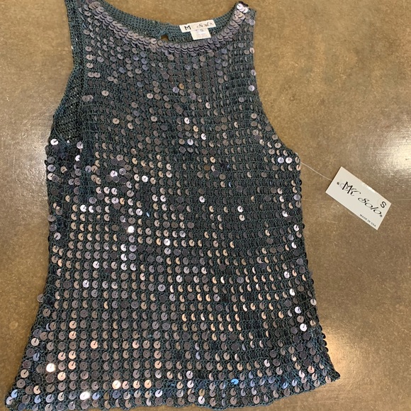 Gray Sparkle Blouse - Picture 1 of 4